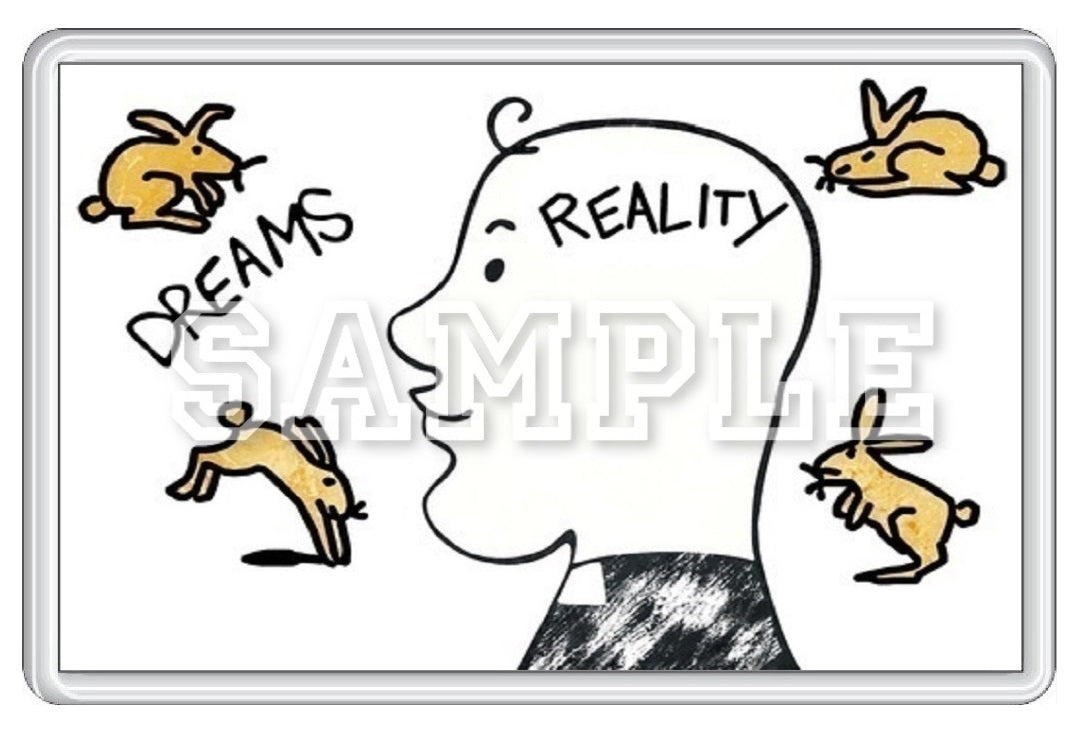 Father Ted 90's TV Series Inspired Exclusive Hand Drawn Dreams Reality Artwork Fridge Magnet