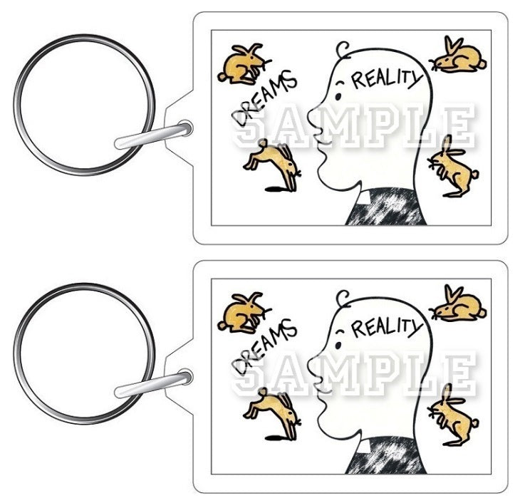 Father Ted 90's TV Series Inspired Exclusive Hand Drawn Dreams Reality Artwork Keyring