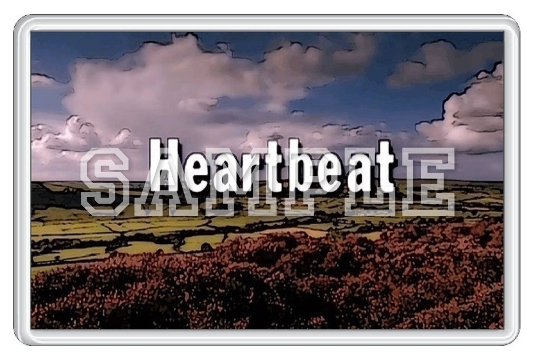 Heartbeat 90's TV Series Inspired Exclusive Hand Drawn Logo Artwork Fridge Magnet