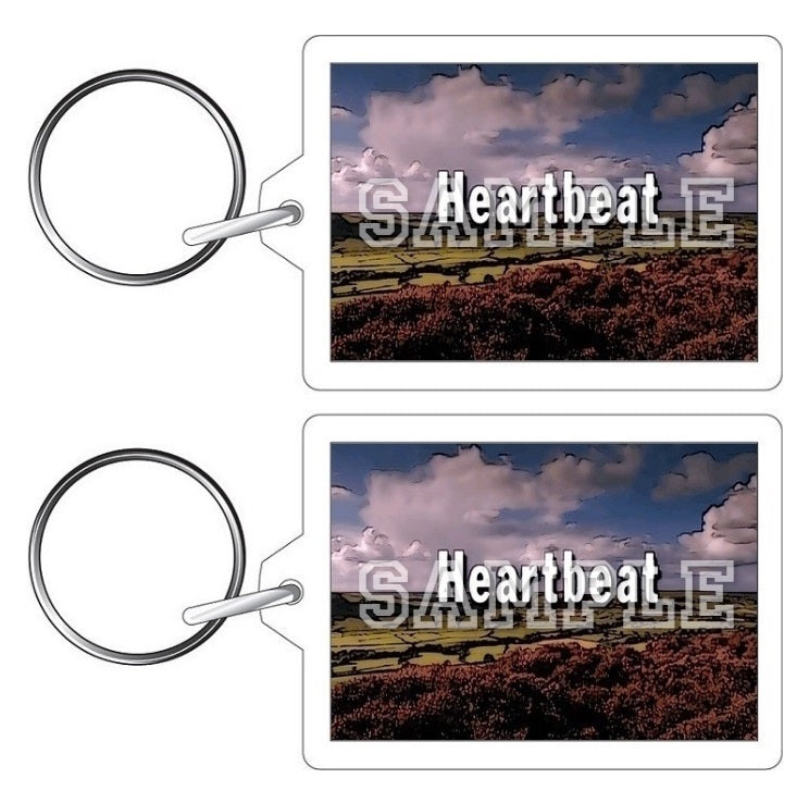 Heartbeat 90's TV Series Inspired Exclusive Hand Drawn Logo Artwork Keyring