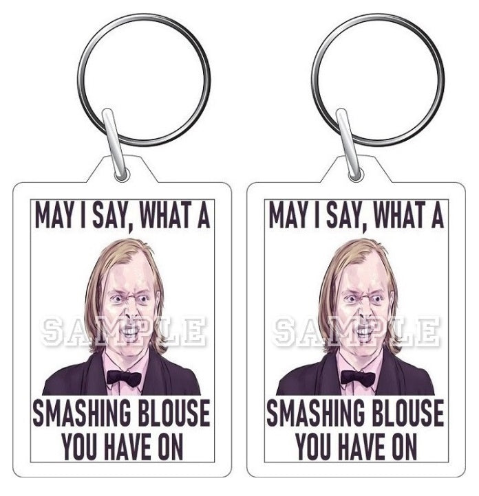 Bottom 90's TV Series Smashing Blouse Artwork Keyring