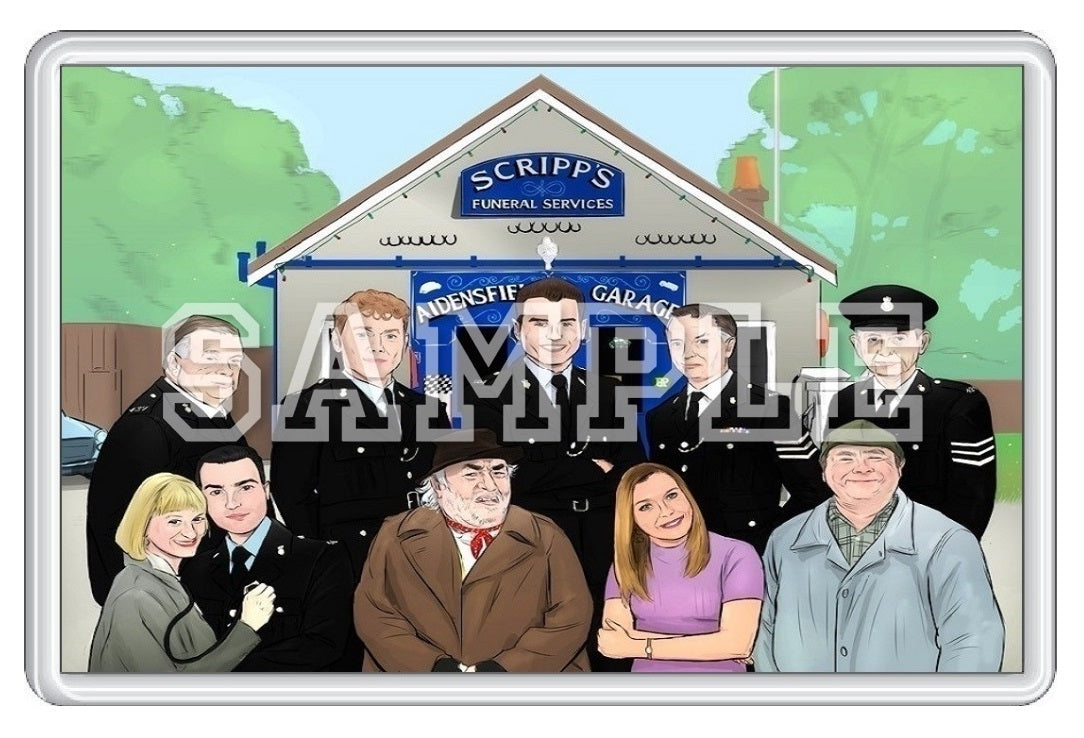 Heartbeat 90's TV Series Inspired Exclusive Hand Drawn Cast Artwork Fridge Magnet