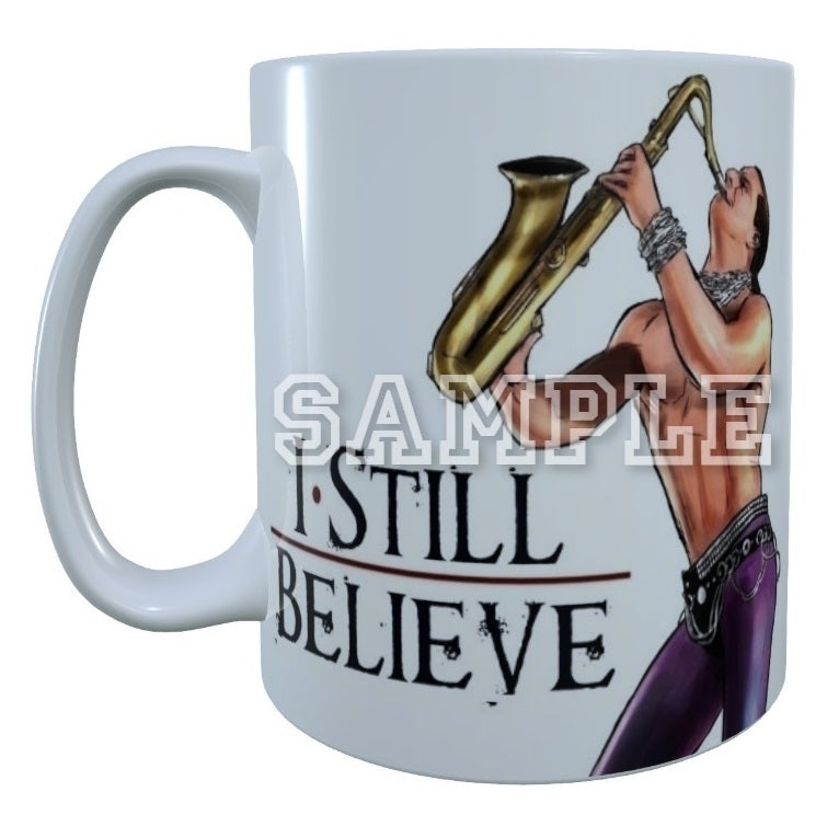 The Lost Boys 80's Movie Inspired Exclusive Hand Drawn Tim Capello I Still Believe Artwork Mug