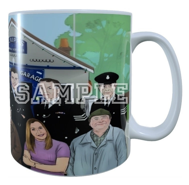 Heartbeat 90's TV Series Inspired Exclusive Hand Drawn Cast Artwork Mug