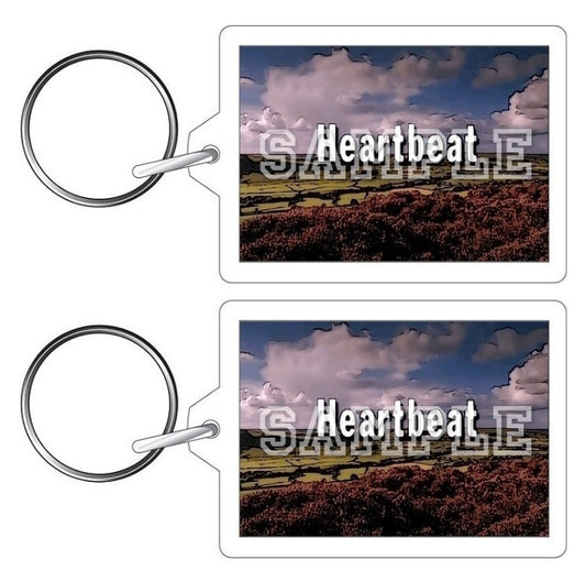 Heartbeat 90's TV Series Inspired Exclusive Hand Drawn Logo Artwork Keyring