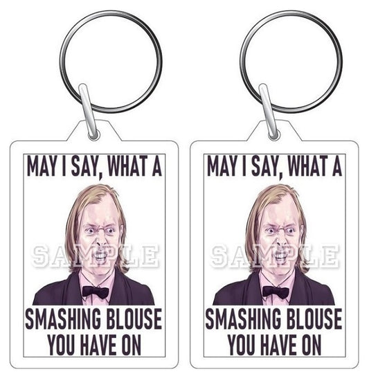 Bottom 90's TV Series Smashing Blouse Artwork Keyring