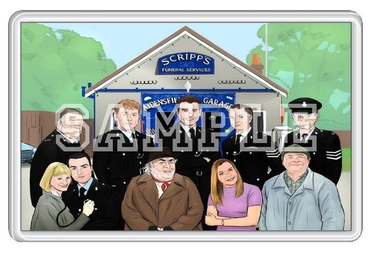 Heartbeat 90's TV Series Inspired Exclusive Hand Drawn Cast Artwork Fridge Magnet