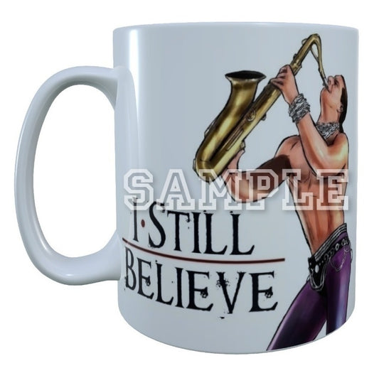 The Lost Boys 80's Movie Inspired Exclusive Hand Drawn Tim Capello I Still Believe Artwork Mug
