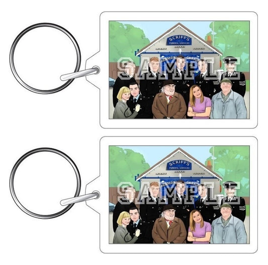 Heartbeat 90's TV Series Inspired Exclusive Hand Drawn Cast Artwork Keyring