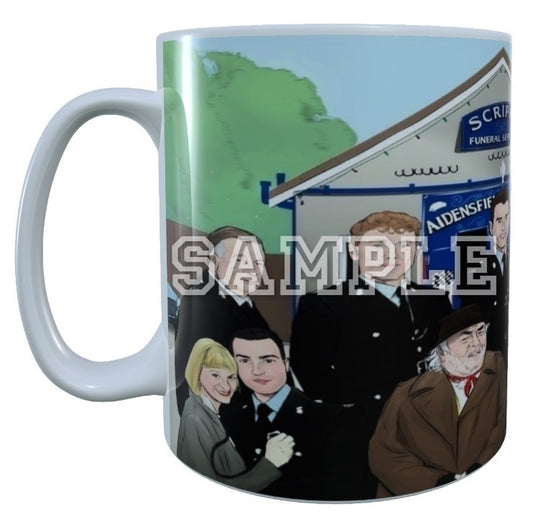 Heartbeat 90's TV Series Inspired Exclusive Hand Drawn Cast Artwork Mug