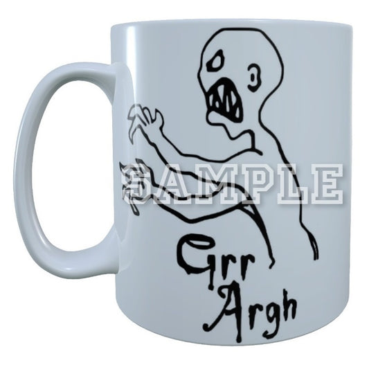 Buffy The Vampire Slayer 90's TV Series Inspired Exclusive Hand Drawn Mutant Enemy Artwork Mug